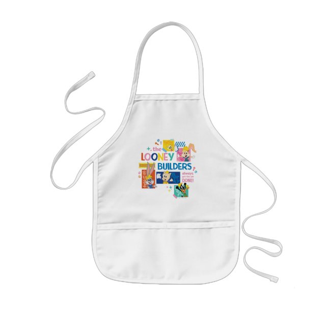 BUGS BUNNY BUILDERS™| The Looney Builders Collage Kids Apron (Front)