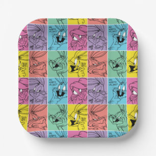 BUGS BUNNY™ Color Block Expressions Paper Plate