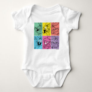 BUGS BUNNY™ Colour Block Expressions Baby Bodysuit