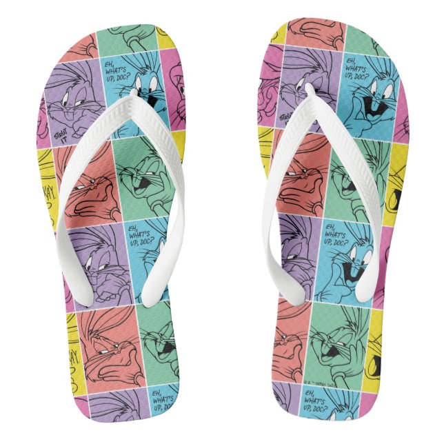 BUGS BUNNY™ Colour Block Expressions Jandals (Footbed)