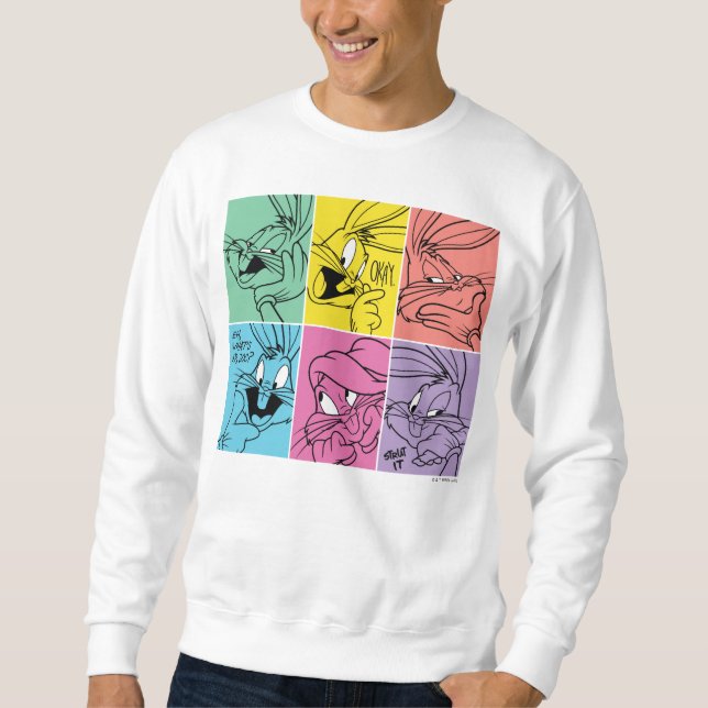 BUGS BUNNY™ Colour Block Expressions Sweatshirt (Front)