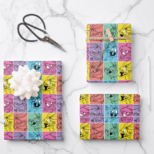 BUGS BUNNY™ Colour Block Expressions Wrapping Paper Sheet