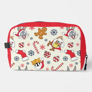 BUGS BUNNY™, DAFFY DUCK™ & Lola Christmas Pattern Dopp Kit