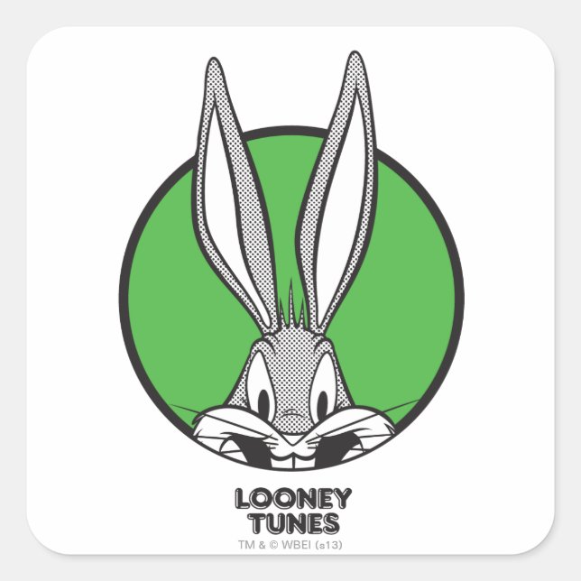 BUGS BUNNY™ Dotty Icon Square Sticker (Front)