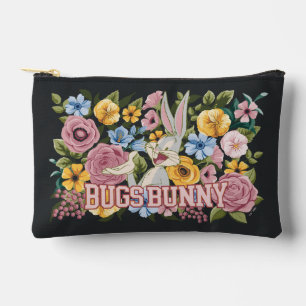 BUGS BUNNY™ Floral Embroidery Graphic Accessory Pouch