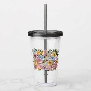 BUGS BUNNY™ Floral Embroidery Graphic Acrylic Tumbler