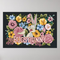 BUGS BUNNY™ Floral Embroidery Graphic
