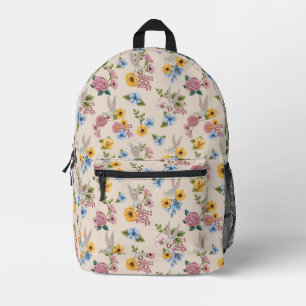 BUGS BUNNY™ Floral Embroidery Pattern Printed Backpack