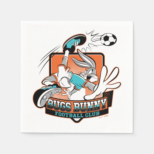BUGS BUNNY™ Football Club Badge Napkin (Front)