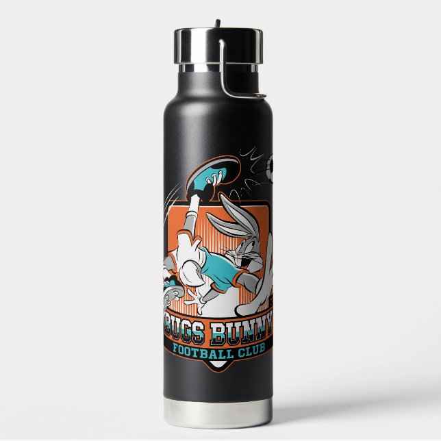 BUGS BUNNY™ Football Club Badge Water Bottle (Left)