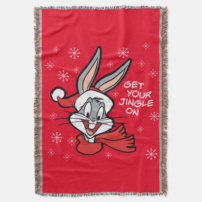 BUGS BUNNY™ Holiday Cheer Throw Blanket (Front Vertical)