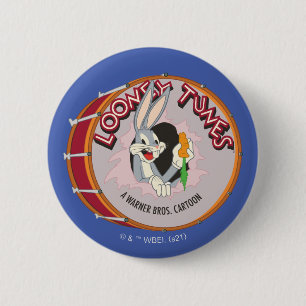 BUGS BUNNY™ Inside LOONEY TUNES™ Drum 6 Cm Round Badge