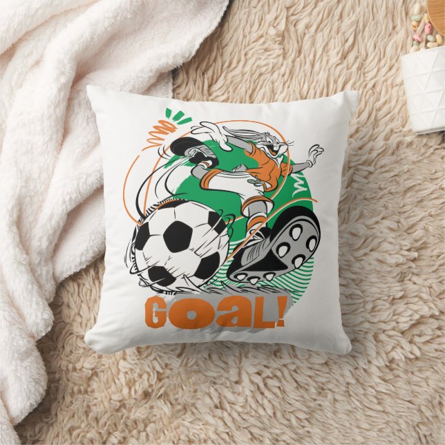 BUGS BUNNY™ Kicking Soccer Goal Cushion (Blanket)