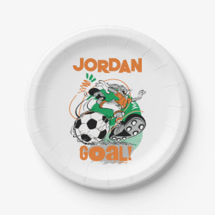 BUGS BUNNY™ Kicking Soccer Goal Paper Plate