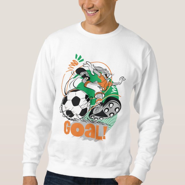 BUGS BUNNY™ Kicking Soccer Goal Sweatshirt (Front)