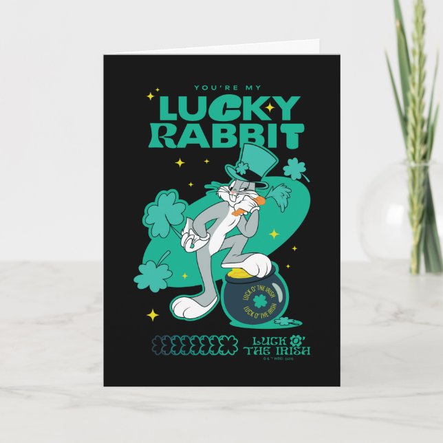 BUGS BUNNY™ Lucky Rabbit Card (Front)