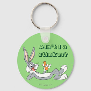 BUGS BUNNY™ Lying Down Eating Carrot Key Ring