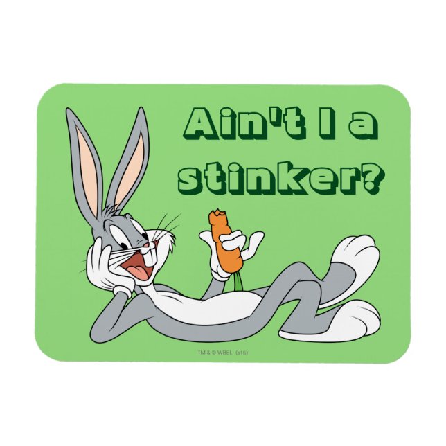 BUGS BUNNY™ Lying Down Eating Carrot Magnet (Horizontal)