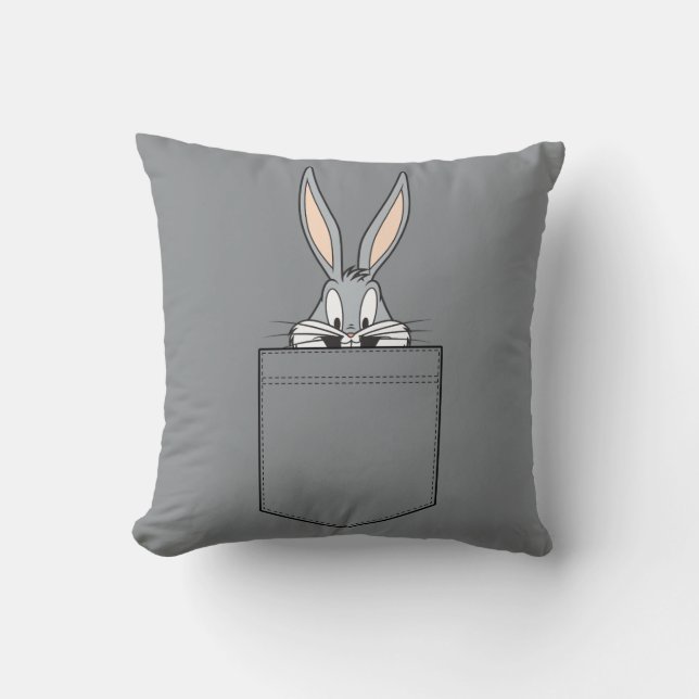 BUGS BUNNY™ Peeking Out Of Pocket Cushion (Front)