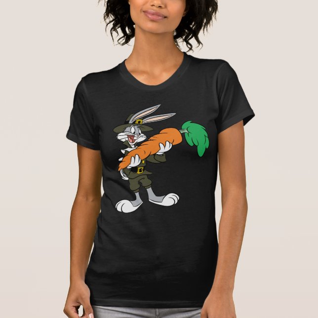BUGS BUNNY™ Pilgrim Thanksgiving Carrot T-Shirt (Front)
