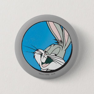 BUGS BUNNY™ Retro Blue Patch 6 Cm Round Badge