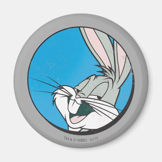 BUGS BUNNY™ Retro Blue Patch Magnet (Front)