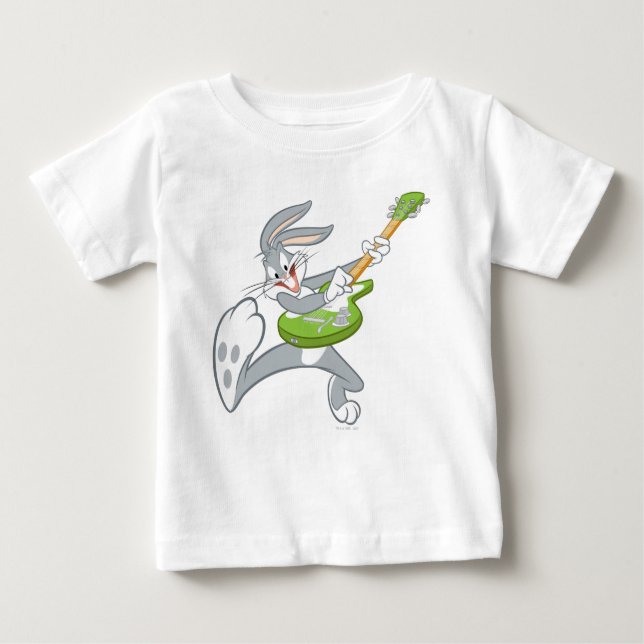 BUGS BUNNY™ Rocking On Guitar Baby T-Shirt (Front)