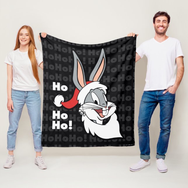 BUGS BUNNY™ Santa "Ho Ho Ho!" Fleece Blanket (In Situ)
