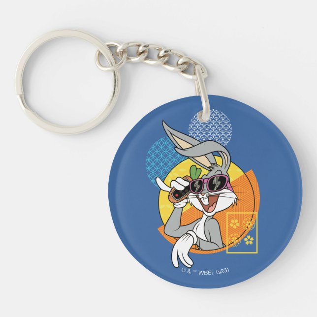 BUGS BUNNY™ Singaporean Vacation Graphic Key Ring (Front)