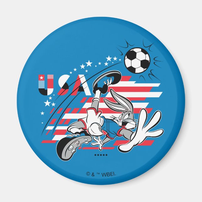 BUGS BUNNY™ Team USA Soccer Graphic Magnet (Front)