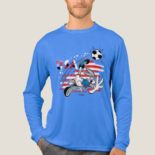 BUGS BUNNY™ Team USA Soccer Graphic Tri-Blend Shirt (Front)