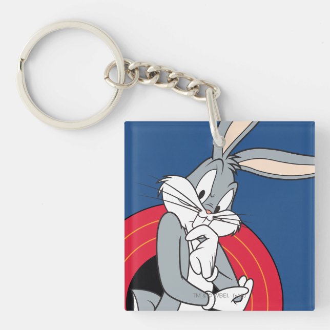BUGS BUNNY™ Through LOONEY TUNES™ Rings Key Ring (Front)