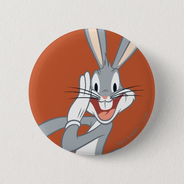 BUGS BUNNY™ Whispering 2 6 Cm Round Badge (Front)