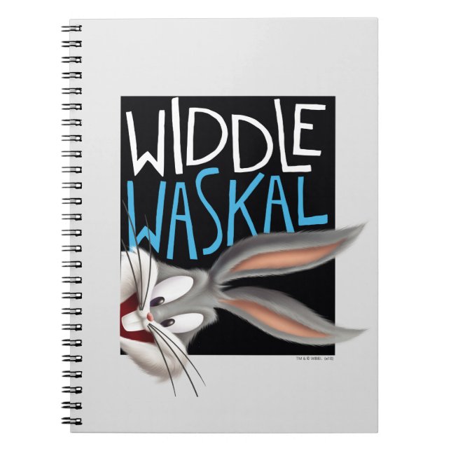 BUGS BUNNY™- Widdle Waskal Notebook (Front)