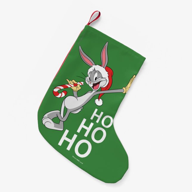 BUGS BUNNY™ With Candy Cane Small Christmas Stocking (Front (Hanging))