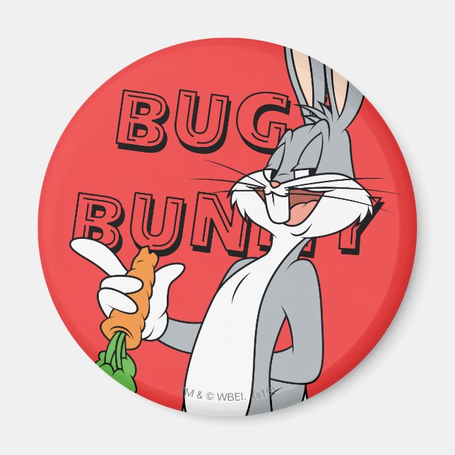 BUGS BUNNY™ With Carrot Magnet (Front)