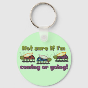 Bugs Coming and Going Tshirts and Gifts Key Ring