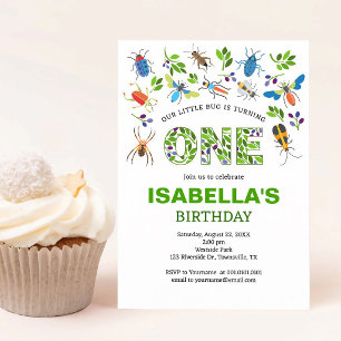 Bugs First Birthday Party Invite