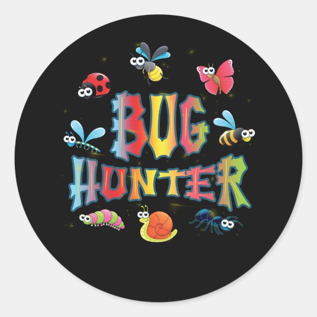 Bugs Insects Ladybug Biologist Entomology Student  Classic Round Sticker (Front)