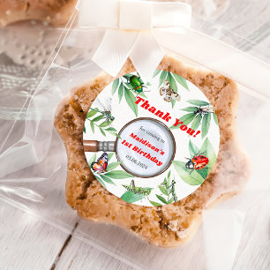 Bugs & Insects Vintage Birthday Party  Classic Round Sticker