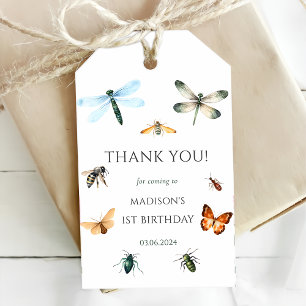 Bugs & Insects Vintage Birthday Party Gift Tags