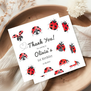 Bugs & Insects Vintage Birthday Party  Napkin