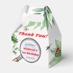 Bugs & Insects Vintage Boy Birthday Party Favour Box