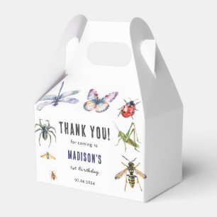 Bugs & Insects Vintage Boy Birthday Party Favour Box
