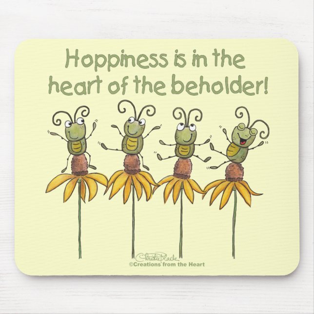 Bugs on Flowers Mouse Pad (Front)