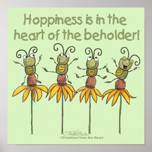 Bugs on Flowers Poster (Front)