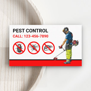 Bugs Removal Professional Pest Control Service Business Card