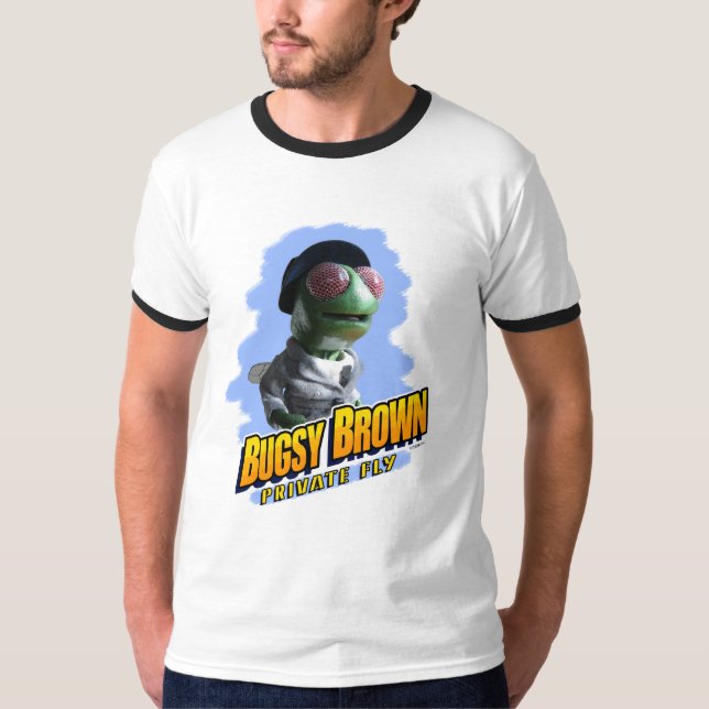 Bugsy Brown ringer T-Shirt (Front)