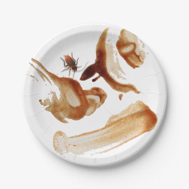 BugZeez™ Icky Sticky Rambling Roaches Paper Plate (Front)