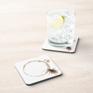 Bugzeez_Icky Sticky Roaches_coffee ring stain Coaster